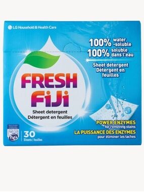Fresh Fiji Laundry Sheet Detergent Sheets - 30 Count